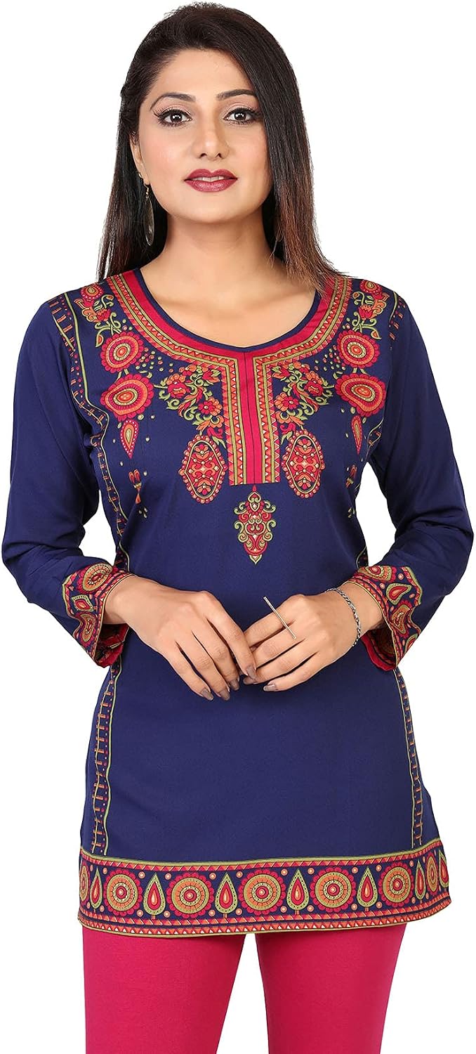 Short Printed Kurti Tunic Top