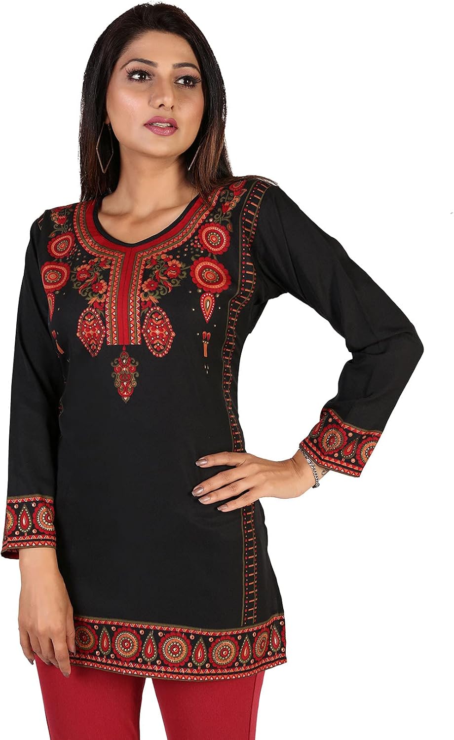 Short Printed Kurti Tunic Top