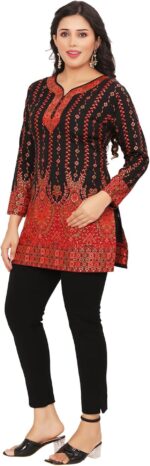 Printed Short Kurti Tunic, Cotton