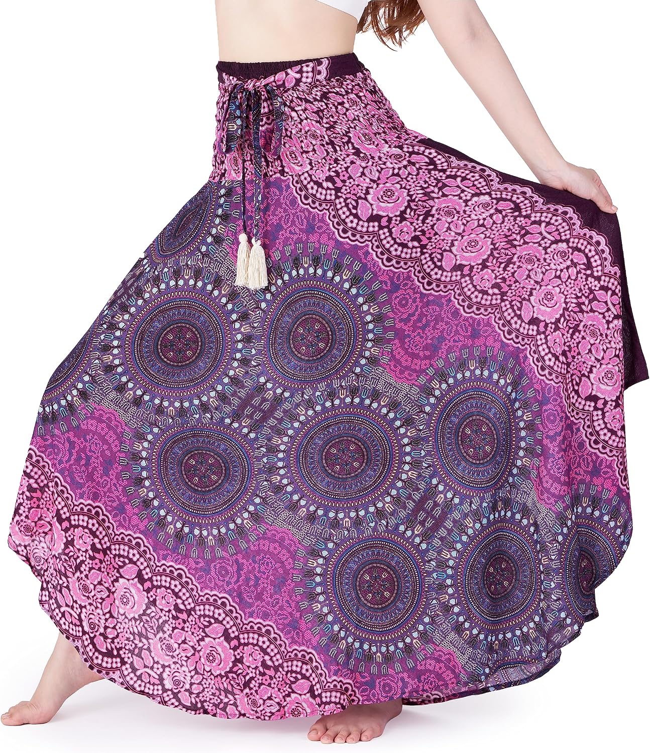 Convertible Boho Maxi Skirt in Rayon