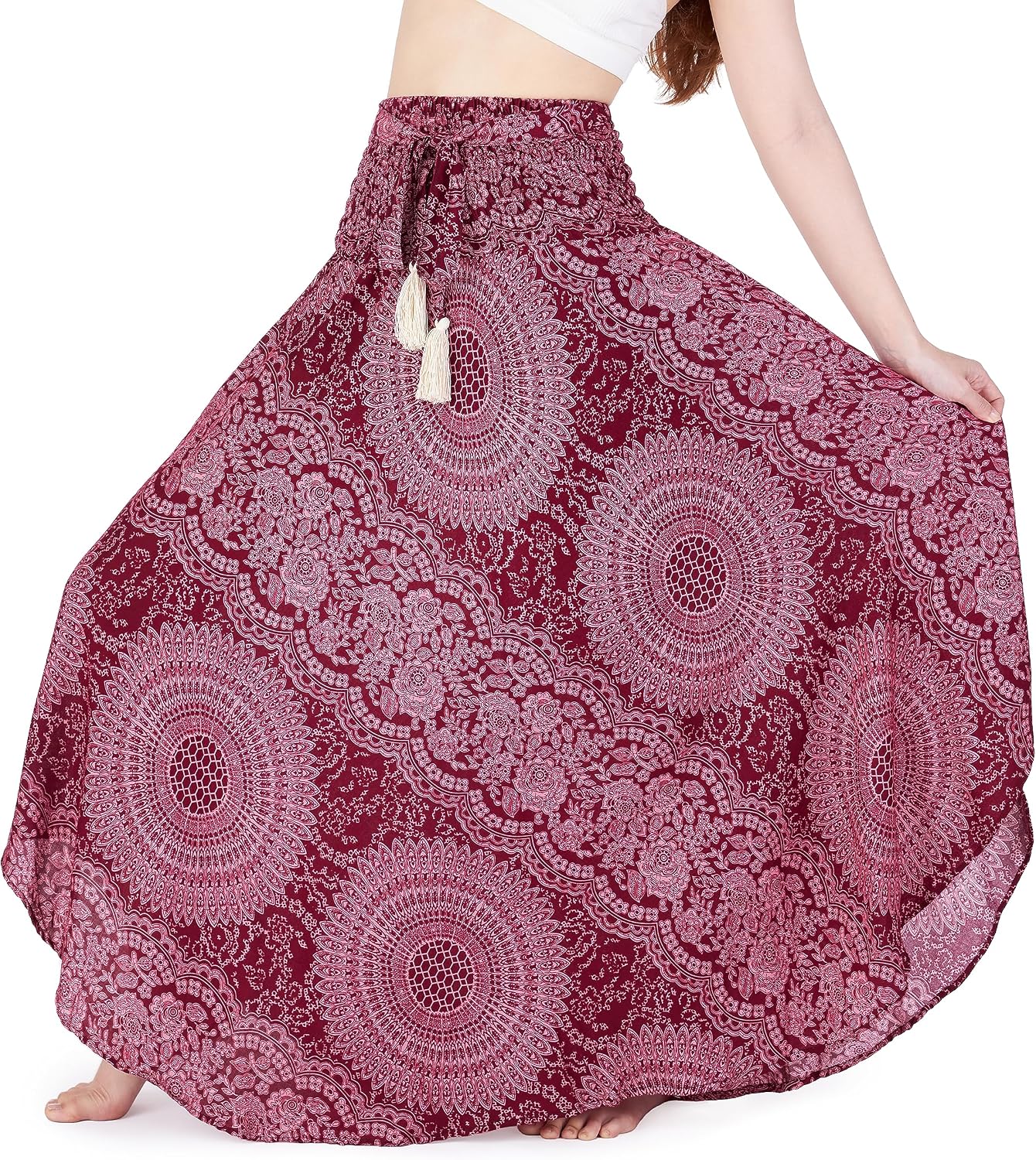Convertible Boho Maxi Skirt in Rayon