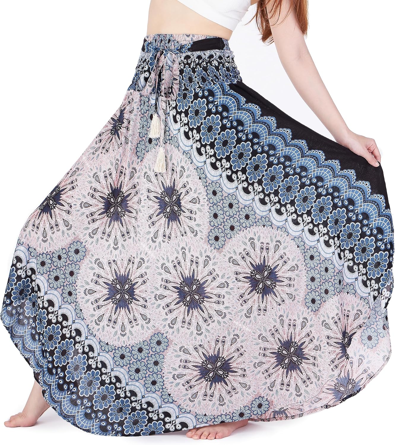 Convertible Boho Maxi Skirt in Rayon