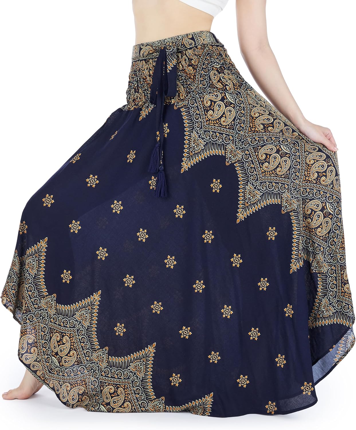 Convertible Boho Maxi Skirt in Rayon