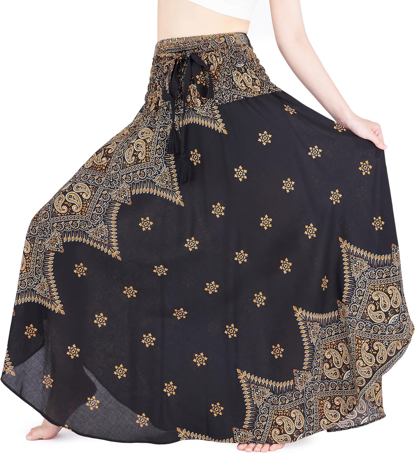 Convertible Boho Maxi Skirt in Rayon