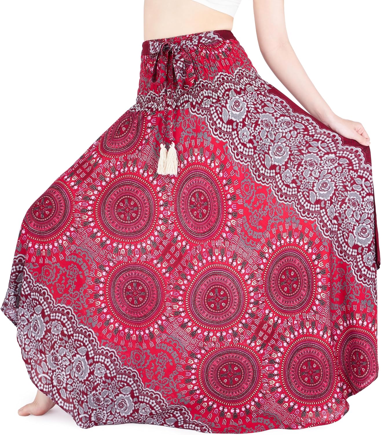 Convertible Boho Maxi Skirt in Rayon