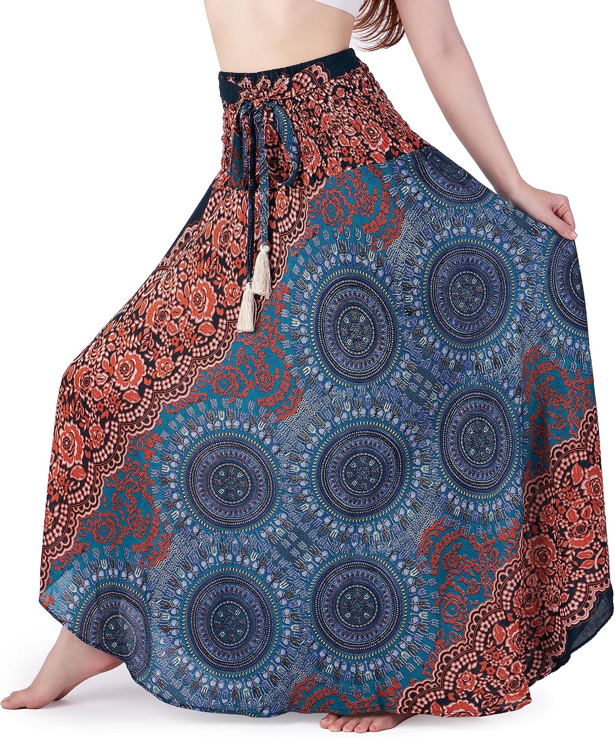 Convertible Boho Maxi Skirt in Rayon