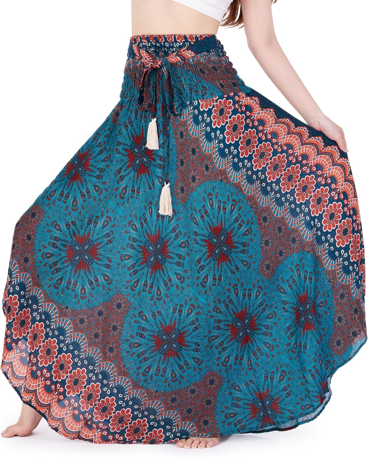 Convertible Boho Maxi Skirt in Rayon
