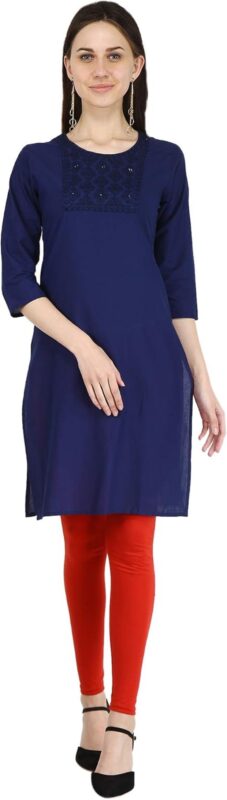 Embroidered Cotton Kurti Top