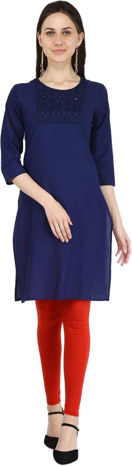 Embroidered Cotton Kurti Top