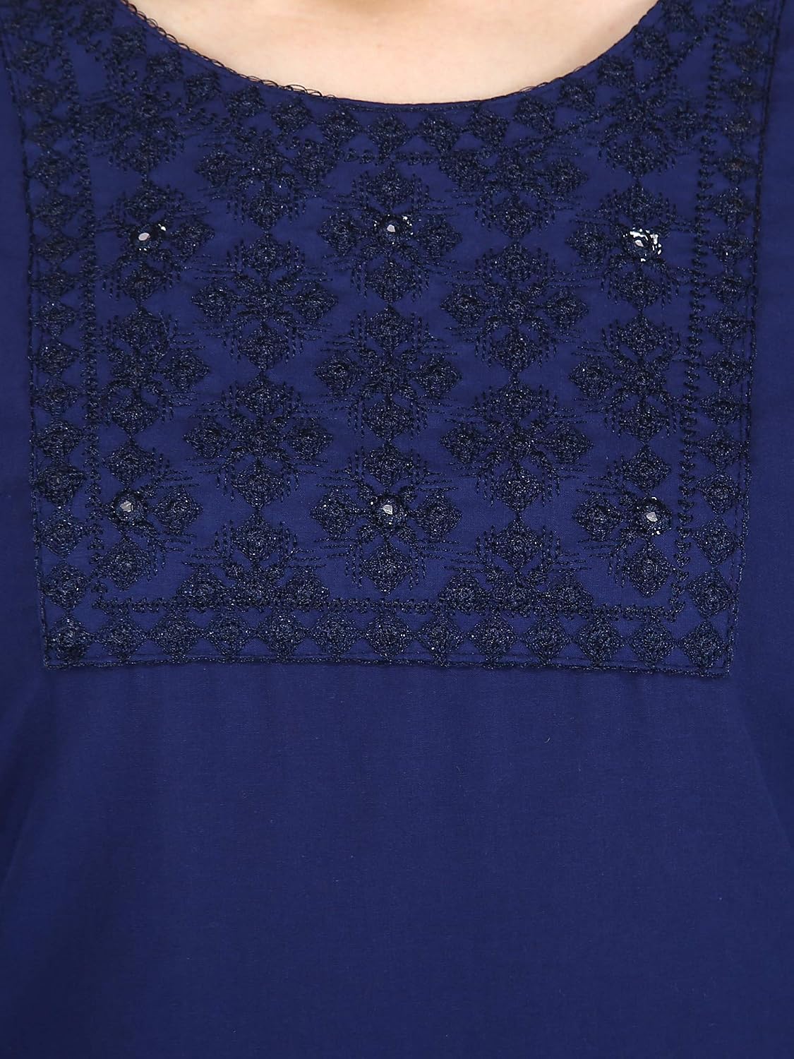 Embroidered Cotton Kurti Top