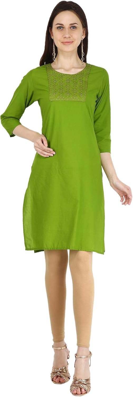 Embroidered Cotton Kurti Top