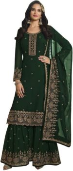 Palazzo-Style Salwar Suit Set, Party Wear