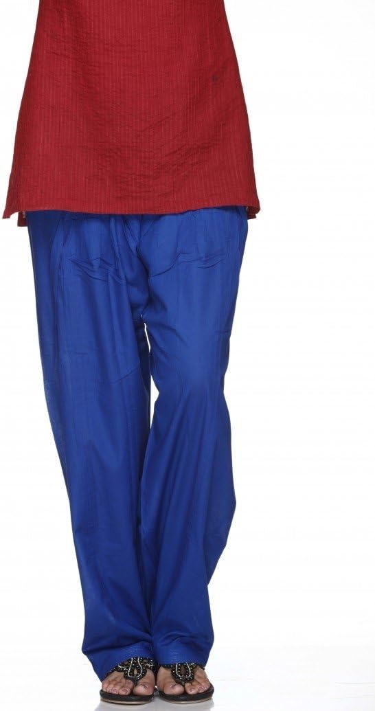 Plain Cotton Salwar Pants with Elastic Waist