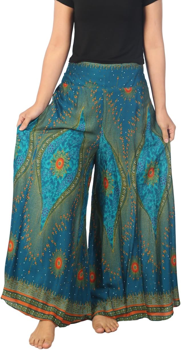 Rayon Boho Palazzo Trousers