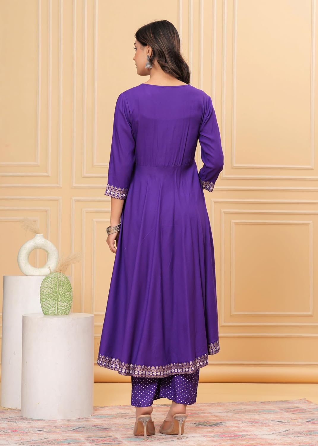 Rayon Embroidered Kurta Set with Dupatta